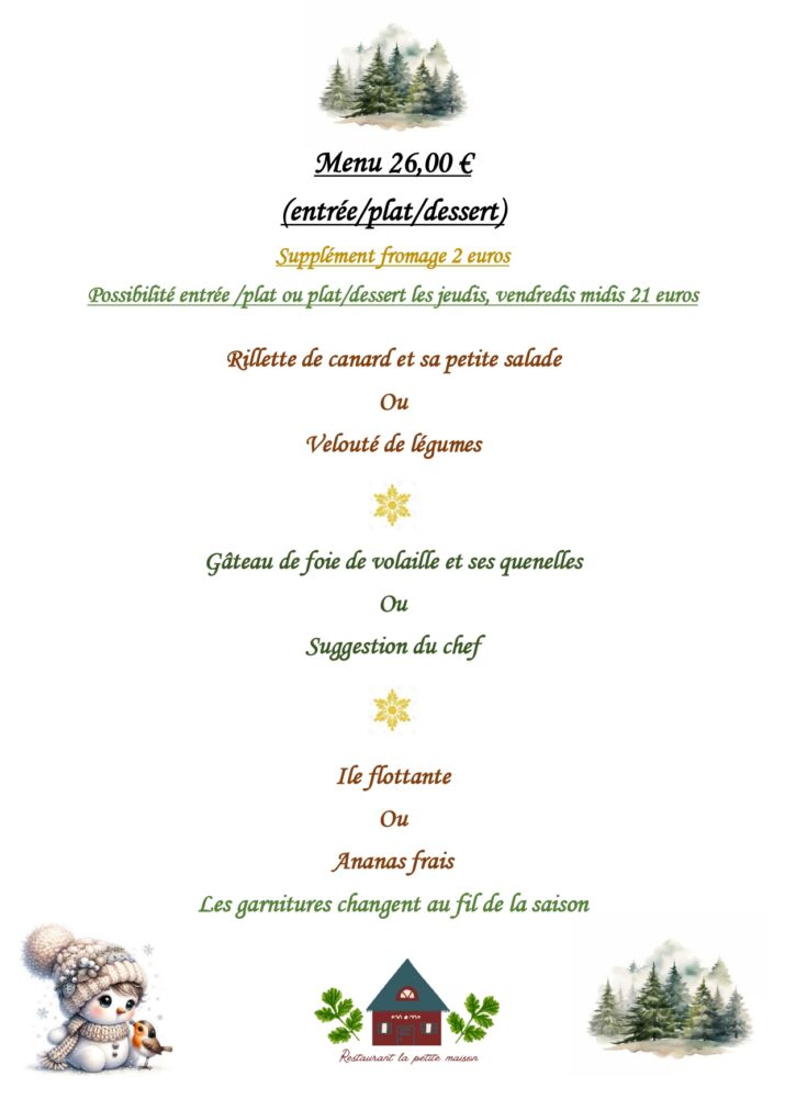 menu à 26 euros hiver page 0001